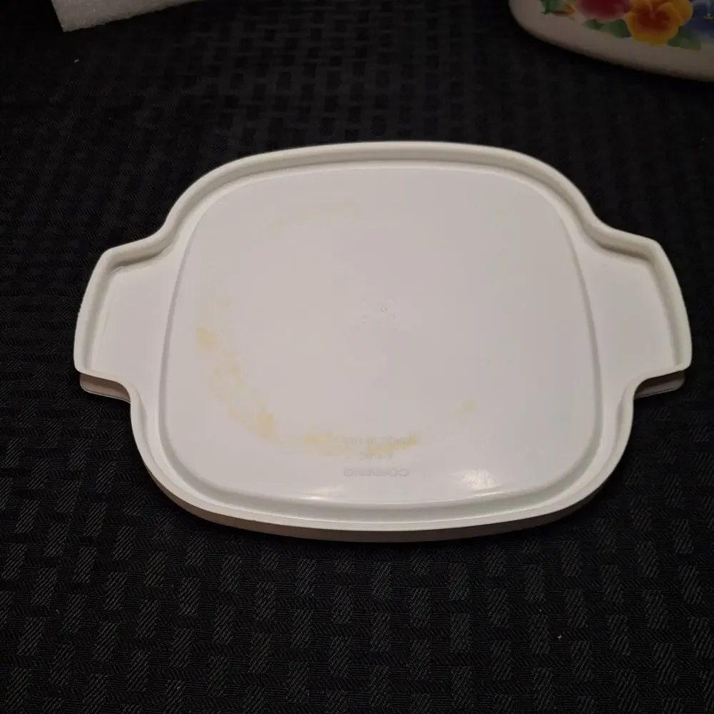 4 Pc Set Vtg Corning Ware Summer Blush A-1-B & A-1.5-B Casseroles w/ 2 Lids